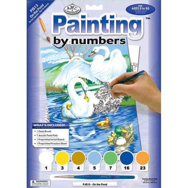 Paint By Numbers Junior Small - On The Pond