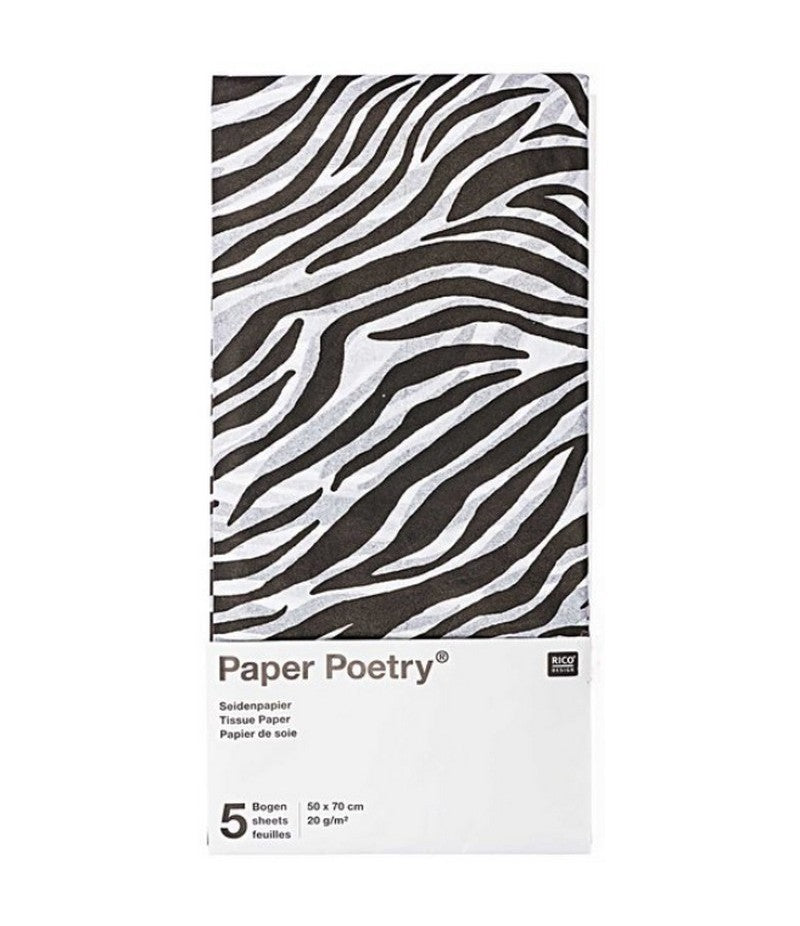 TISSUE PAPER 5 SHEETS ZEBRA