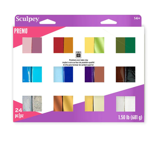 Premo Sculpey Clay Multi Pack 24 x 1oz