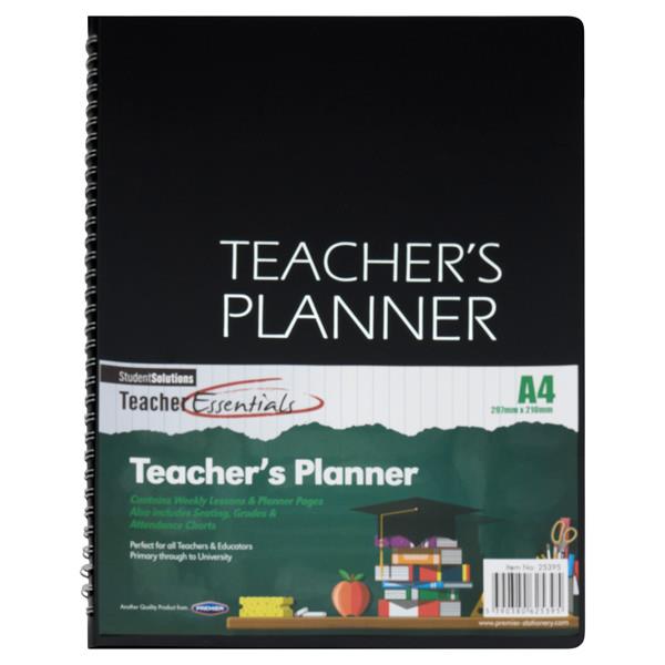 Student Solutions A4 Teacher's Planner Black