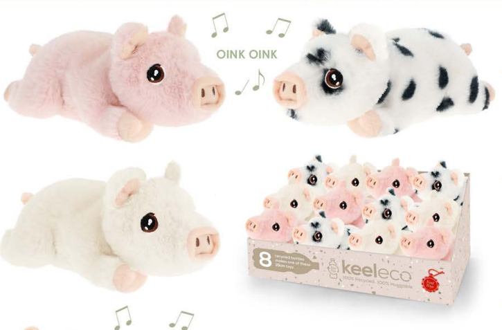 Keeleco Pigs with Sound 15cm (Assortment)