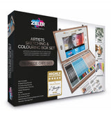 Zieler Sketching & Colouring Pencil Wooden Box Set (36 Pieces)