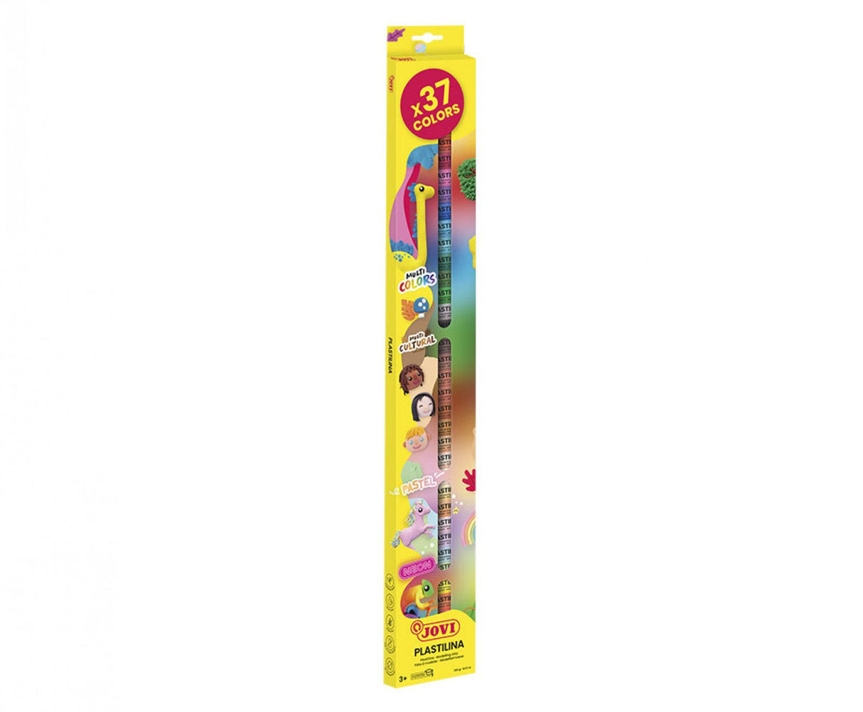Jovi Plastilina Modelling Clay Set - Assorted Colours (37 x 15g)
