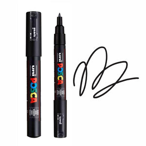 uni Posca PC-1M Extra Fine Bullet Tip Paint Marker Black