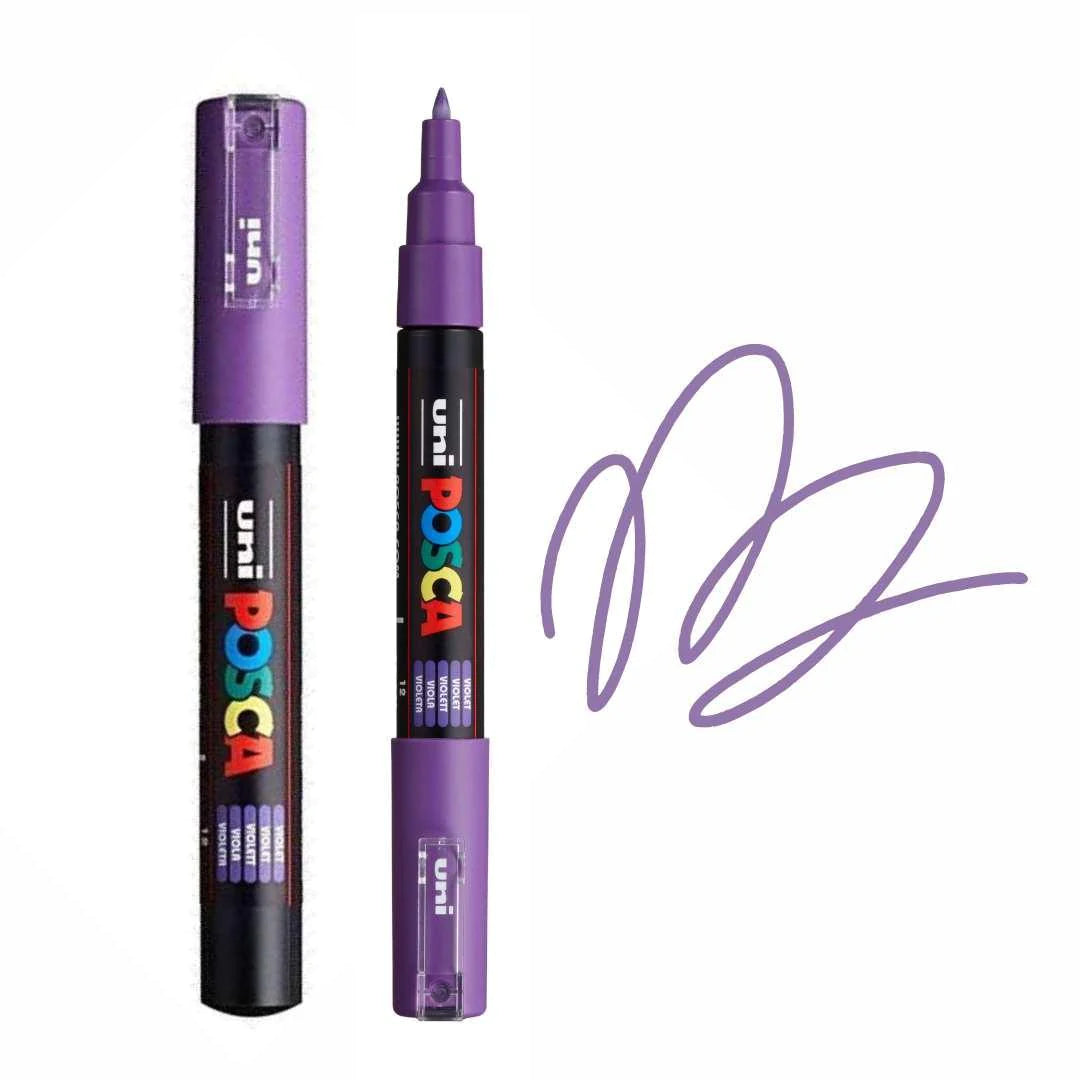 Posca PC-1M Extra Fine Bullet Tip Paint Marker Violet