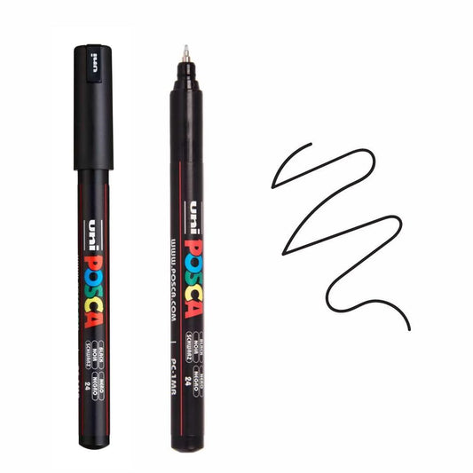 uni Posca Marker PC-1MR Extra Fine Tip Paint Marker Black