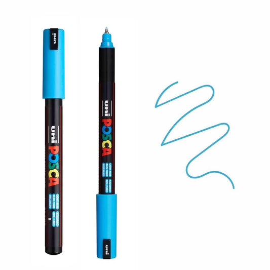 uni Posca Ultra Water Based Paint Marker PC-1MR Light Blue