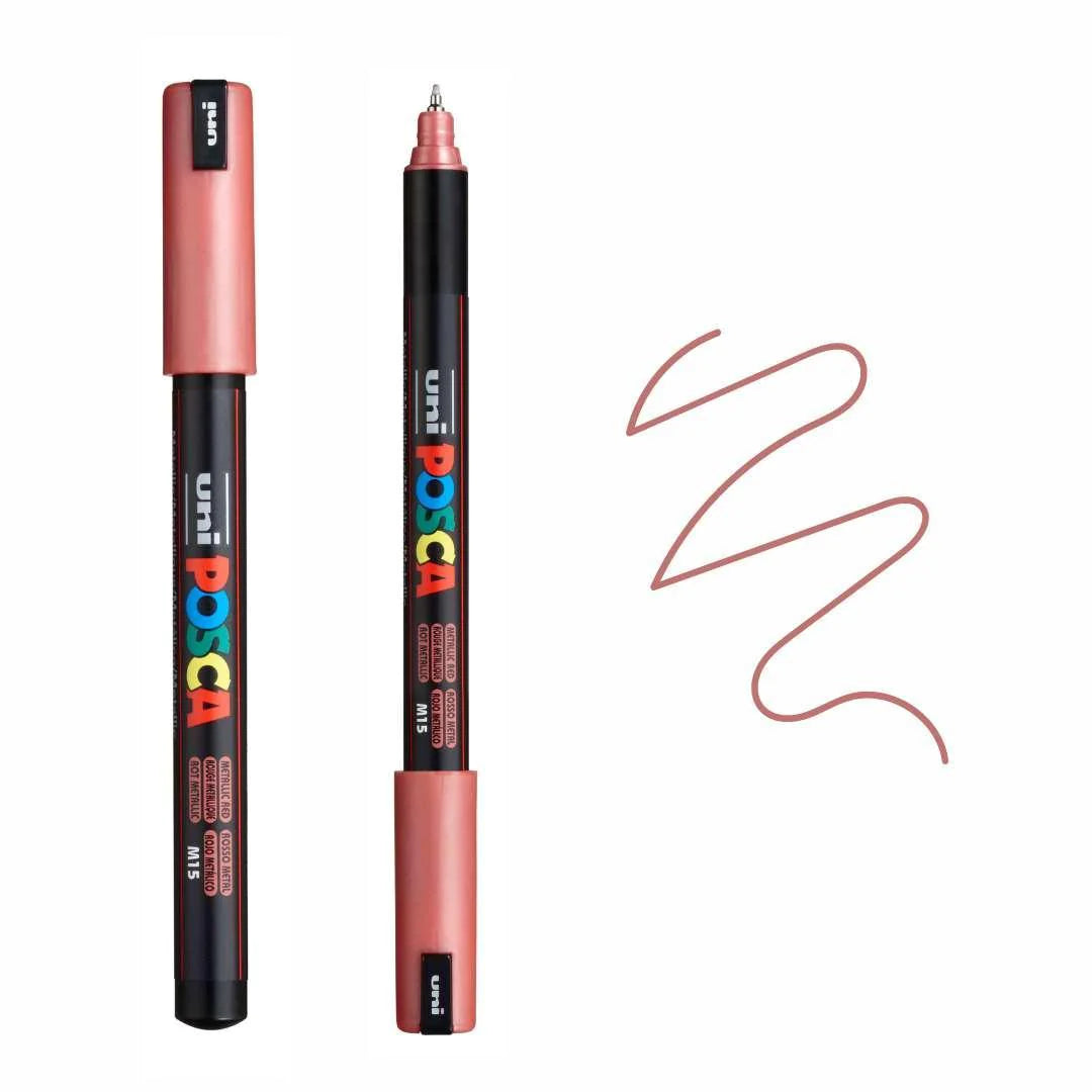 uni Posca Marker PC-1MR Ultra Fine Paint Marker Metallic Red