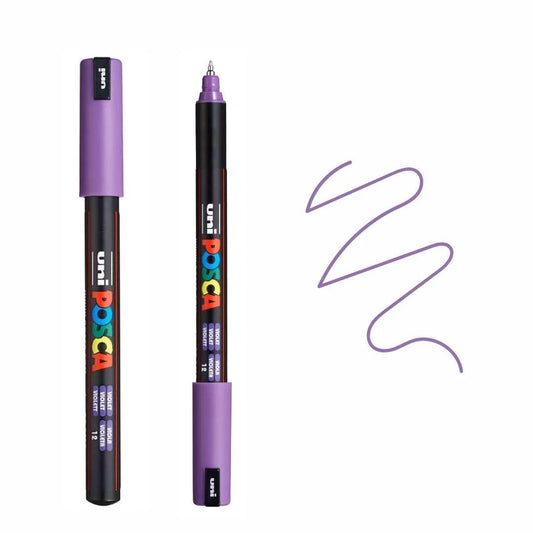 uni Posca Marker PC-1MR Ultra Fine Tip Paint Marker Violet