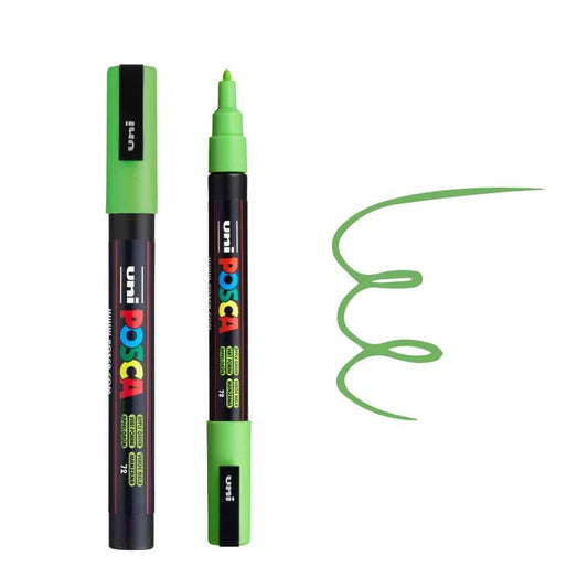 uni Posca Marker PC-3M Apple Green Fine Bullet Tip Paint Marker