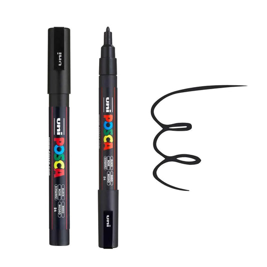 uni Posca Marker PC-3M Fine Bullet Tip Paint Marker Black