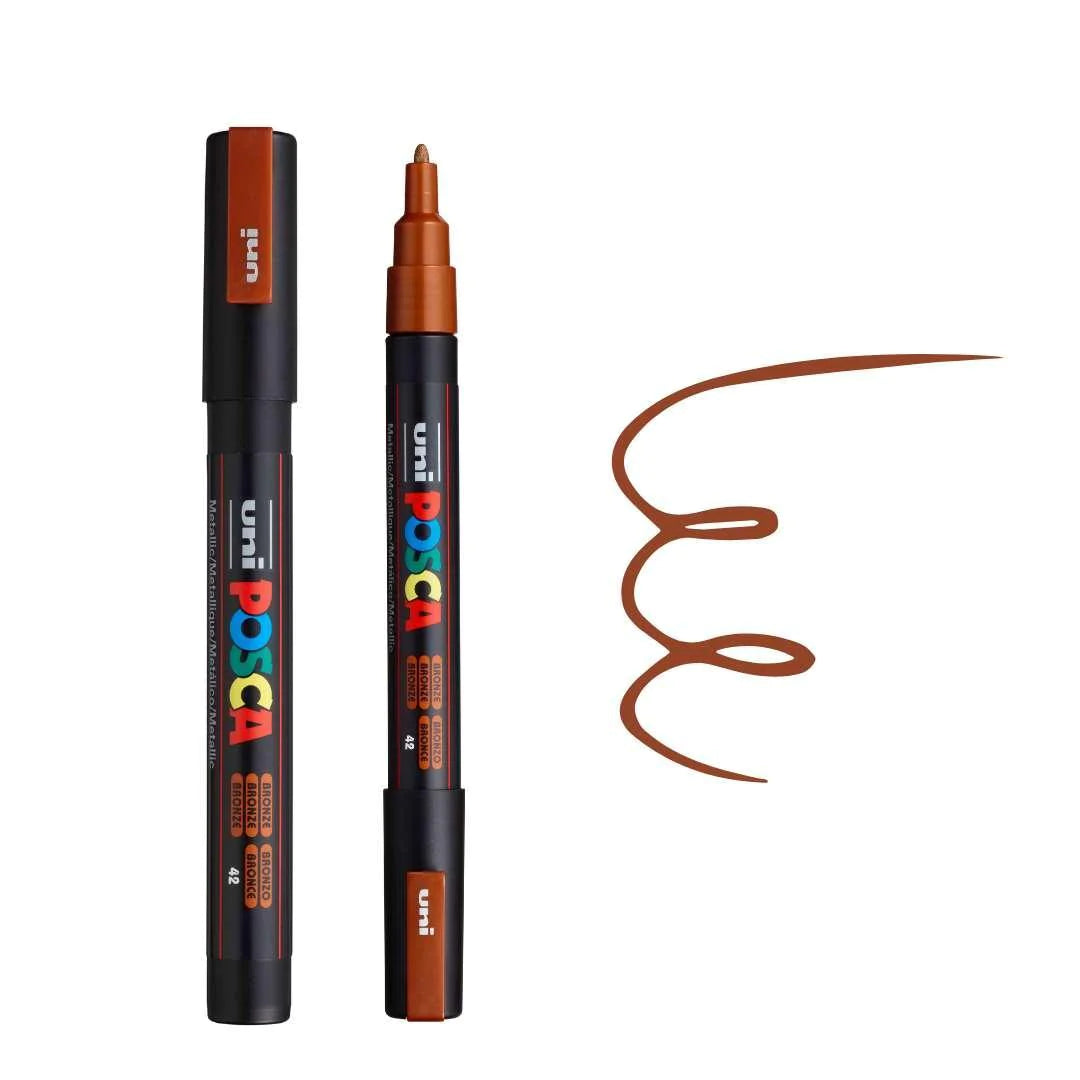 Posca PC-3M Fine Bullet Tip Paint Marker Bronze