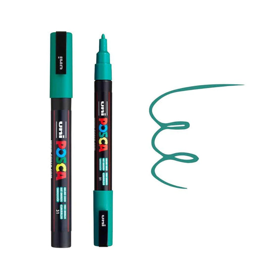 uni Posca Water Based Bullet Tip Paint Marker PC-3M Emerald