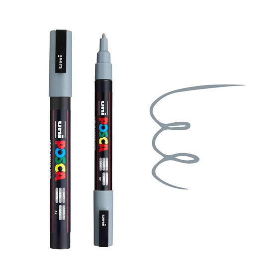 Posca Marker PC-3M Fine Bullet Tip Paint Marker Grey