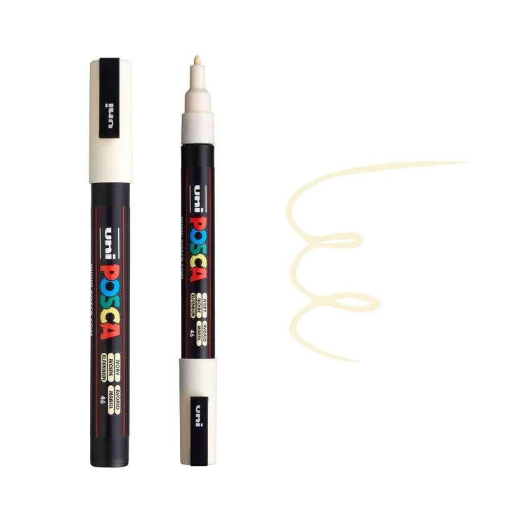 Posca Marker PC-3M Fine Bullet Tip Paint Marker Ivory