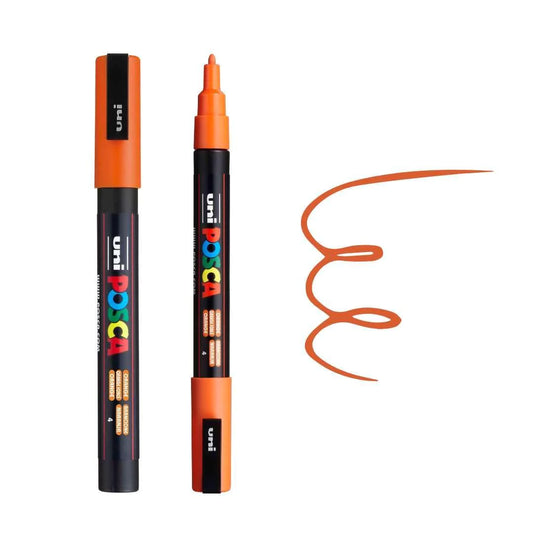 Posca Marker PC-3M Fine Bullet Tip Paint Marker Orange