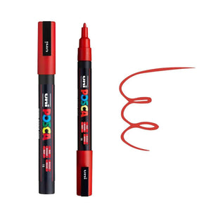 Posca Pc-3M Bullet Tip Red Paint Marker
