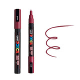 Posca Marker PC-3M Fine Bullet Tip Paint Marker Wine Red