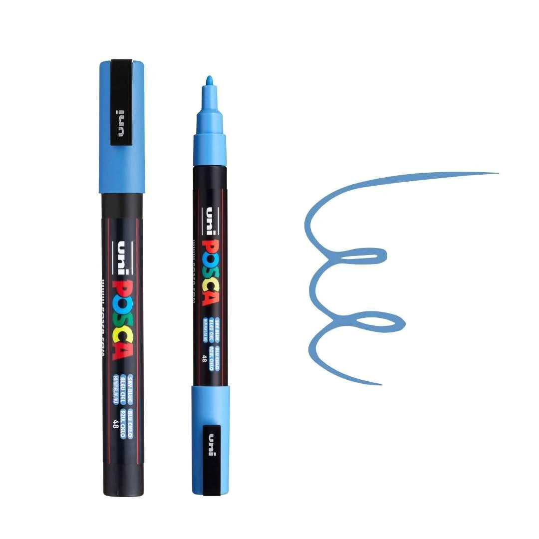 Posca PC-3M Bullet Tip Paint Marker Sky Blue