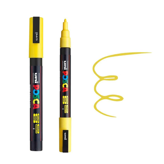 Posca Marker PC-3M Fine Bullet Tip Paint Marker Yellow