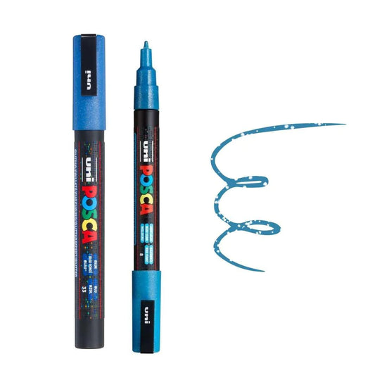 uni Posca Marker PC-3M Fine Bullet Tip Paint Marker Sparkling Blue