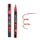 uni Posca Marker PC-3M Fine Bullet Tip Paint Marker Sparkling Red