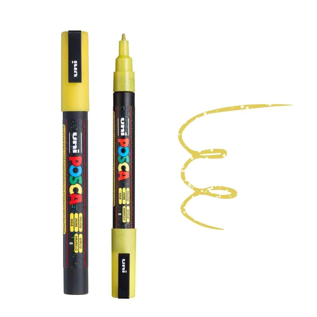 Posca PC-3M Fine Bullet Tip Marker - Sparkling Yellow 