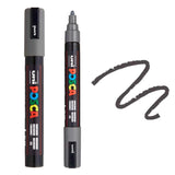 Posca PC-5M Medium Bullet Tip Paint Marker Deep Grey
