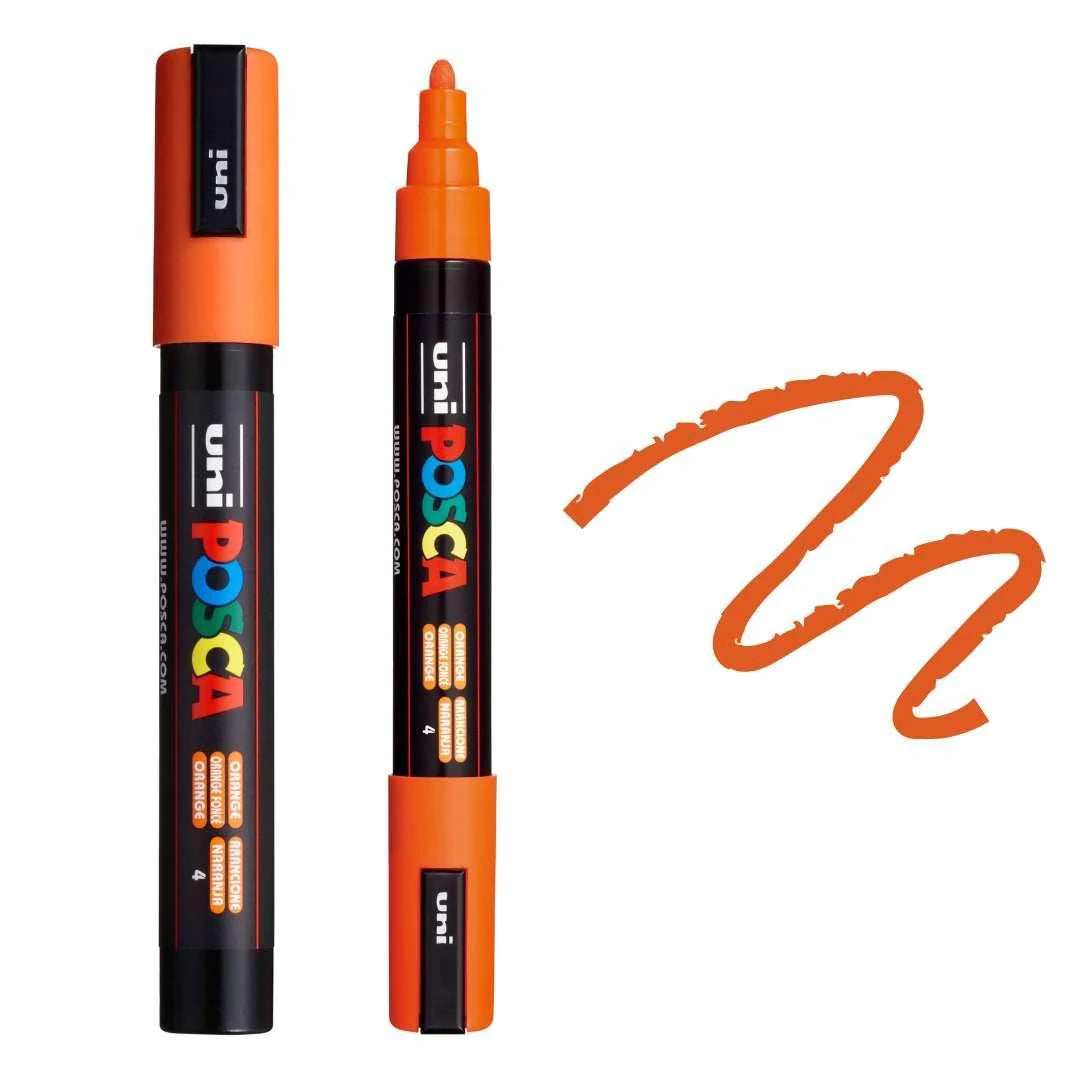 Posca PC-5M Medium Bullet Tip Paint Marker - Pack 4 Colour Block