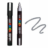 Posca PC-5M Medium Bullet Tip Paint Marker Silver