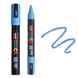 Posca PC-5M Medium Bullet Tip Paint Marker - 4 Pack Blue Mix