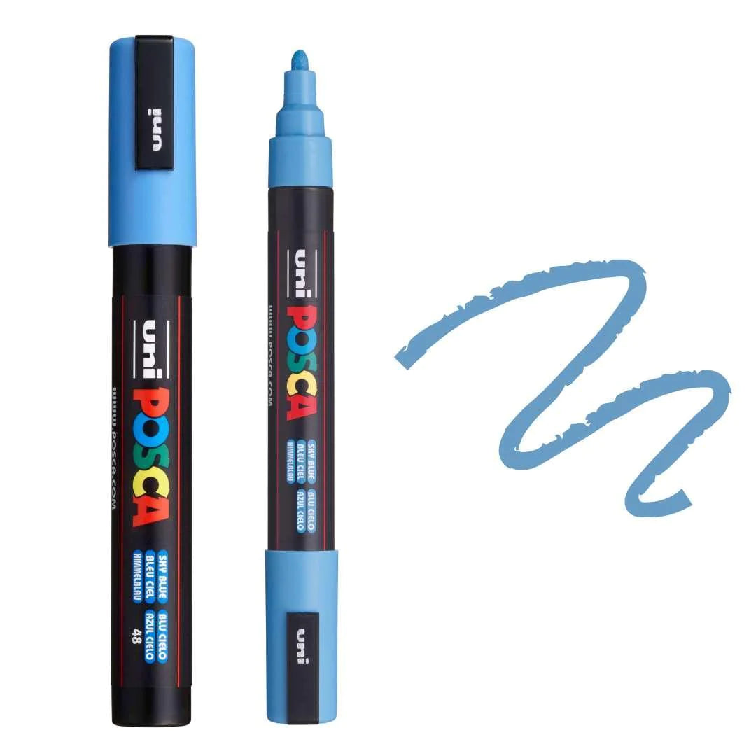 Posca PC-5M Medium Bullet Tip Paint Marker Sky Blue