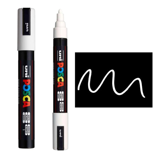 Posca PC-5M Medium Bullet Tip Paint Marker White