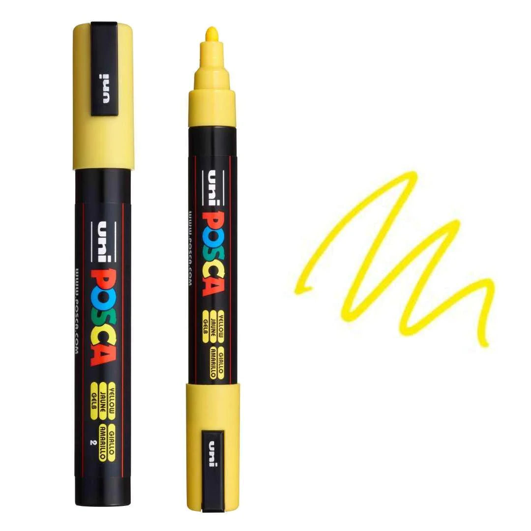 Posca PC-5M Medium Bullet Tip Paint Marker - Pack 4 Colour Block