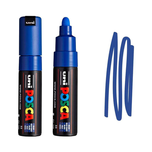 Posca PC-7M Marker Bold Bullet Tip Paint Marker Blue