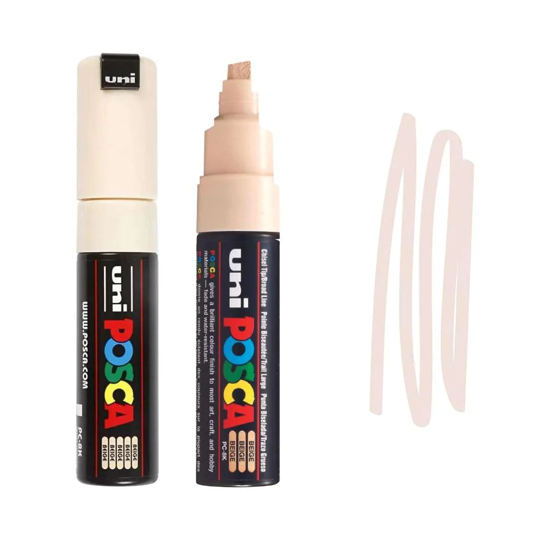 Posca PC-8K Broad Chisel Tip Paint Marker Beige