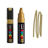 uni Posca PC-8K Broad Chisel Tip Paint Marker Gold