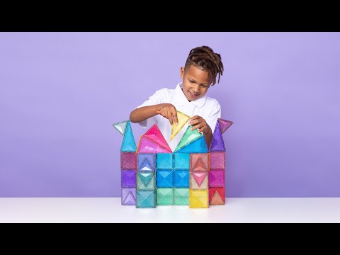 Connetix Glitter Castle Pack (48 Pieces)