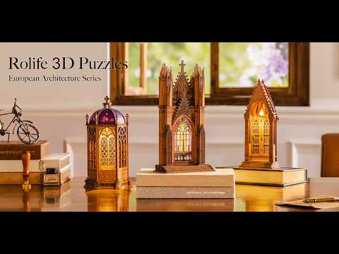 Rolife 3D Wooden Puzzle - Twin Tower Cathedral