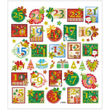 Fancy Christmas Glitter Stickers