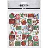 Fancy Christmas Glitter Stickers