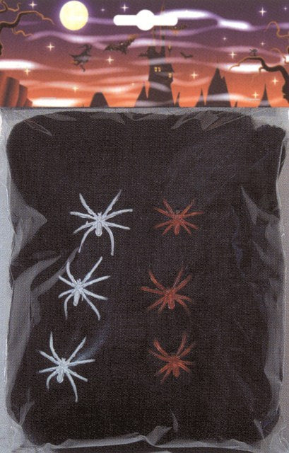 Black Web with 6 Spiders