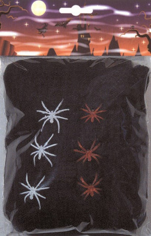 BLACK WEB W/6 SPIDERS 100GR
