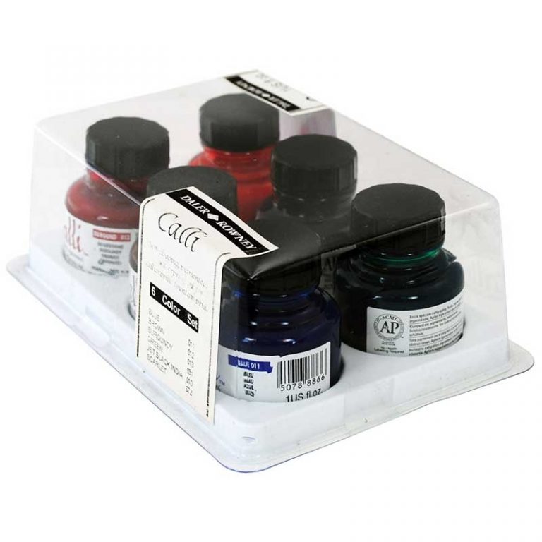 Daler Rowney Calli Calligraphy Ink Colour Set (6 Pack)