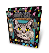 Splat Planet Wood Art Kit - Grey Cat
