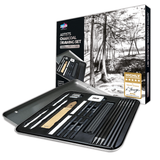 Zieler Artists Charcoal Drawing Tin Set (24 Pieces)