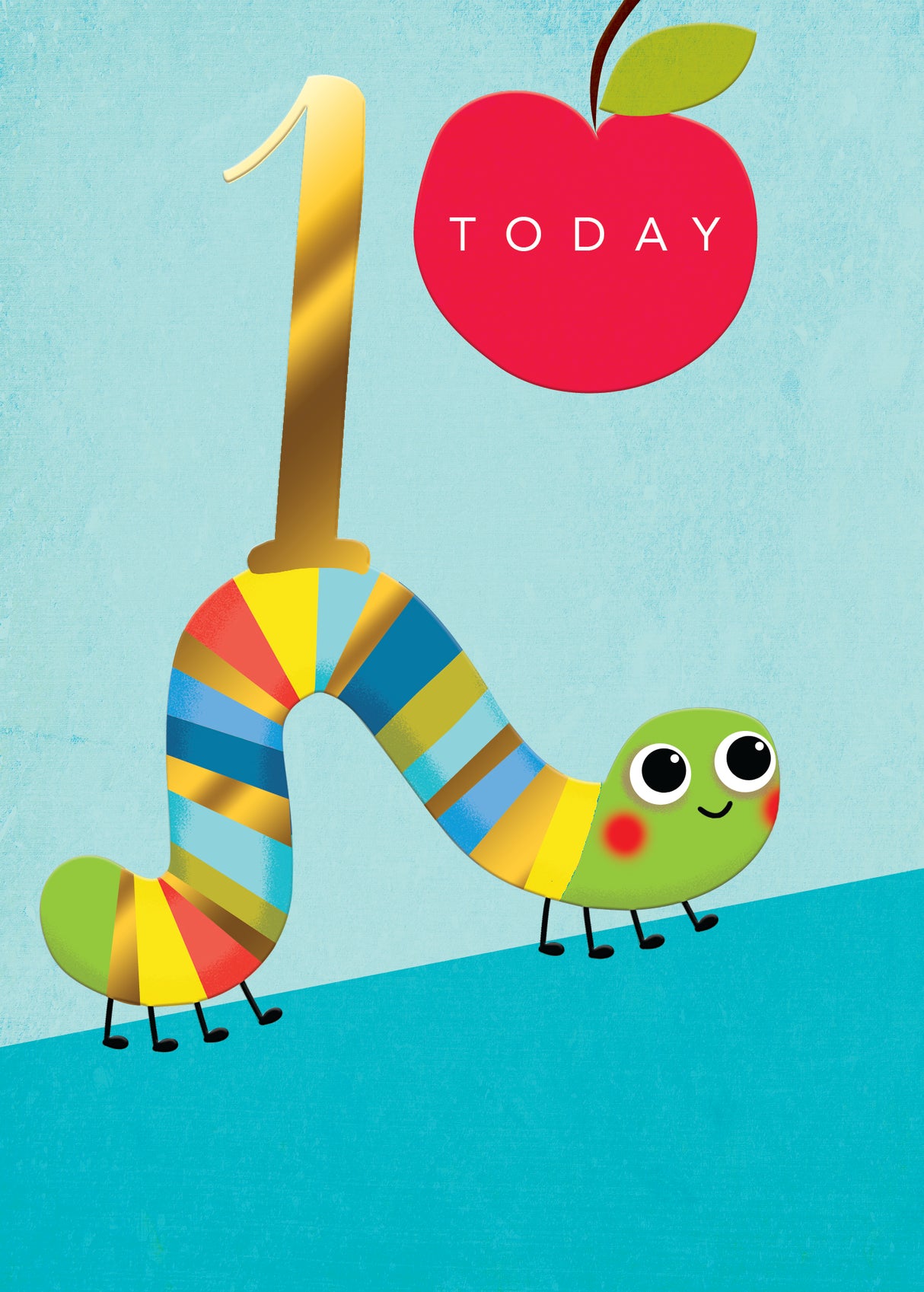 Boy Age 1 Caterpillar Birthday Card Second Nature