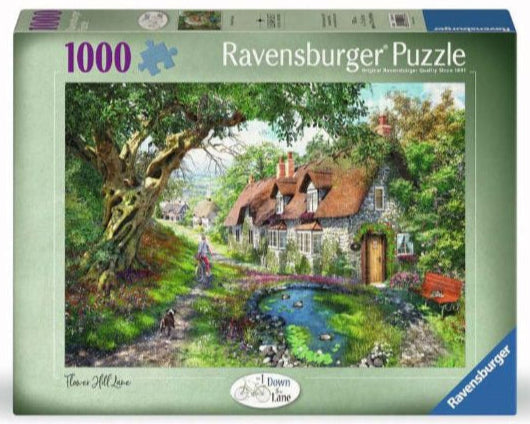 1000 Piece Jigsaw - Down The Lane No.1: Flower Hill Lane