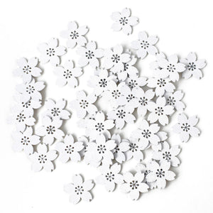48-piece set of Wooden Cherry Blossoms