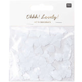 Heart Confetti - White (100 pieces)